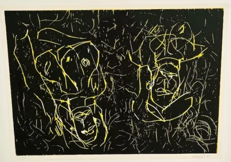 Geen Techniek Baselitz - Woman and woman