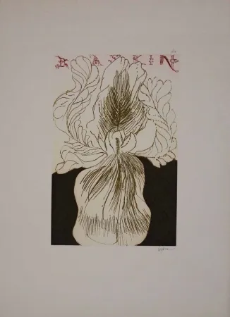 Ets En Aquatint Baskin - Baskin's Iris