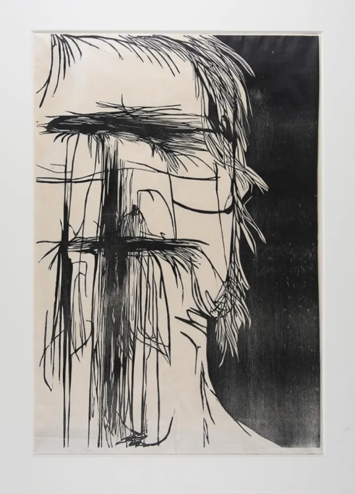 Houtsnede Baskin - Dead Saint