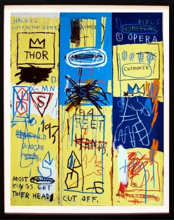 Zeefdruk Basquiat - Charles the First
