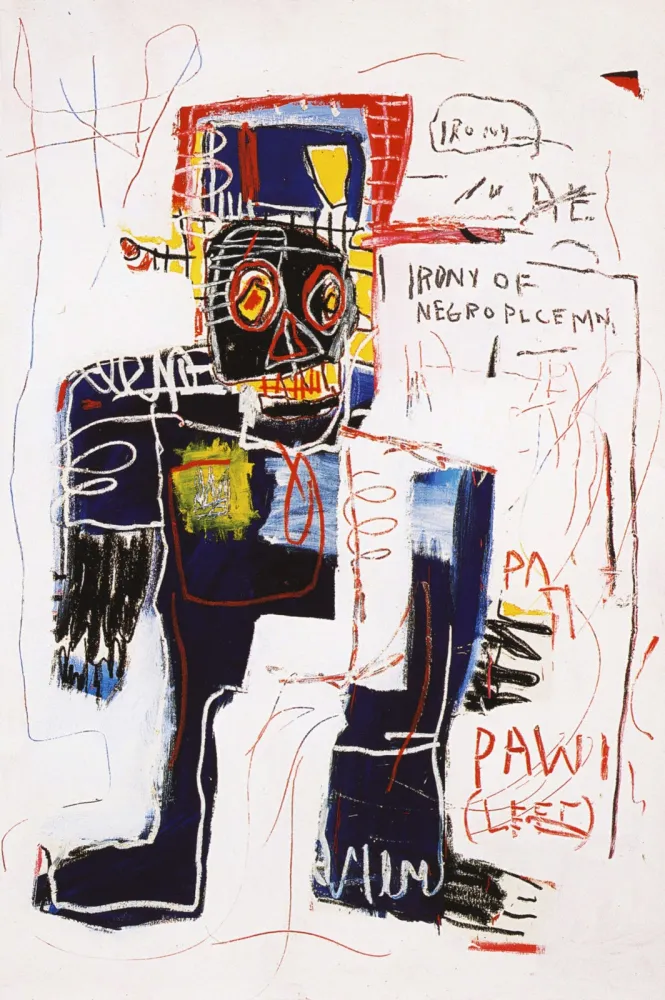 Geen Techniek Basquiat - Irony of negro policeman