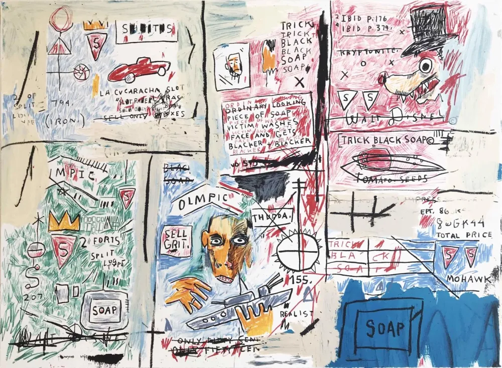 Zeefdruk Basquiat - Olympic