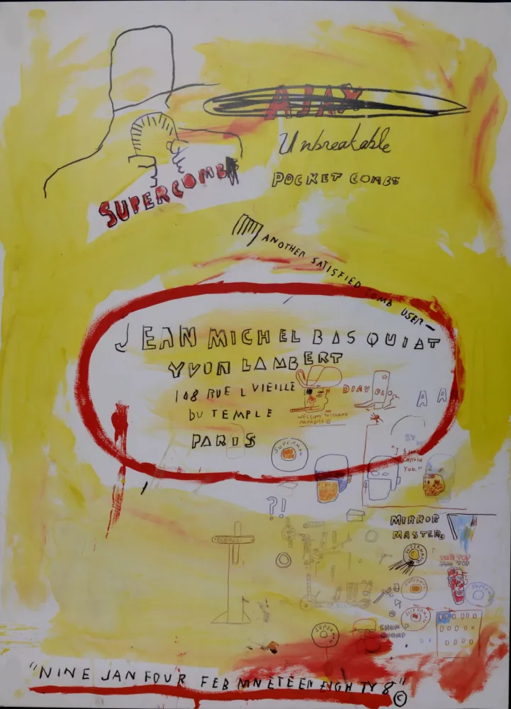 Lithografie Basquiat - Super Comb, 1988