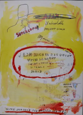 Lithografie Basquiat - Super Comb, 1988