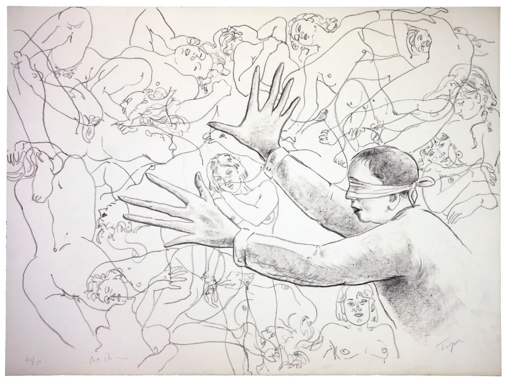 Lithografie Bastow - Colin Maillard