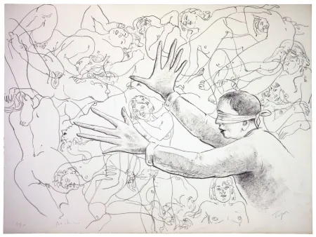 Lithografie Bastow - Colin Maillard