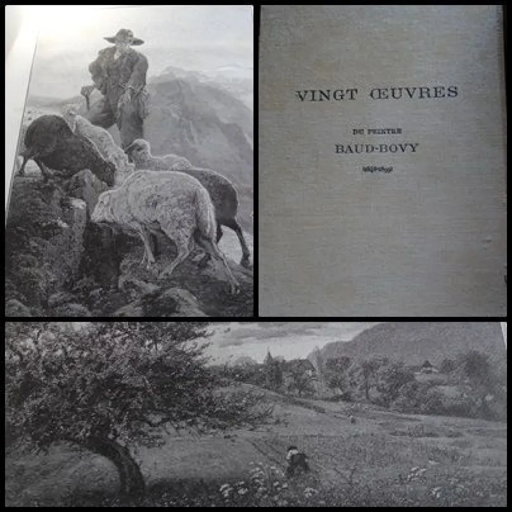 Houtsnede Baud-Bovy - Vingt oeuvres du peintre Baud-Bovy (1848-1899)