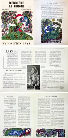 Geïllustreerd Boek Baya - Derrière le Miroir n° 6. BAYA. 6 lithographies en couleurs (( pour l'exposition de 1947 à la Galerie Maeght)