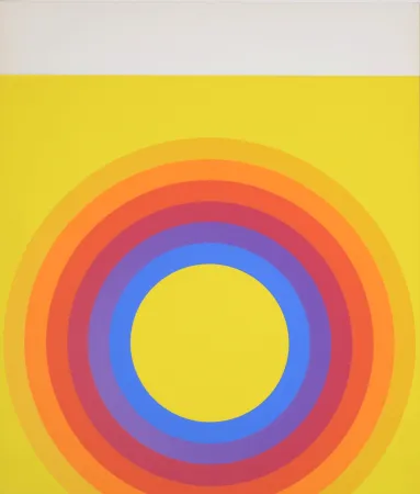 Zeefdruk Bayer - Abstract composition, 1971