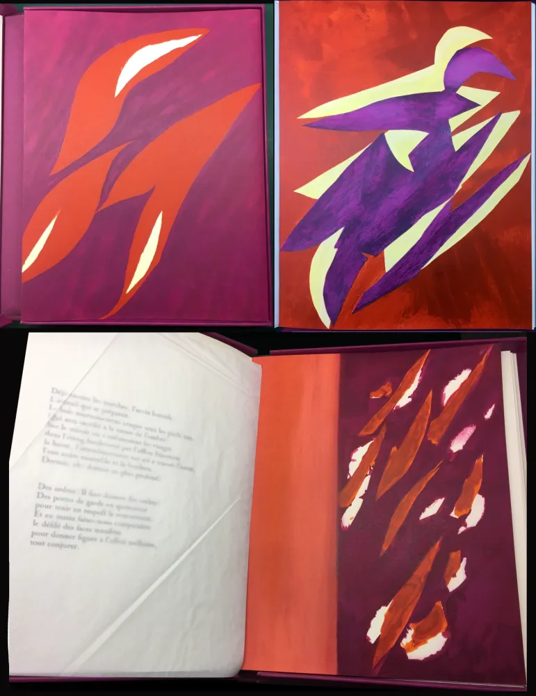 Geïllustreerd Boek Bazaine - André Frénaud : L'ÉTAPE DANS LA CLAIRIÈRE (1995)