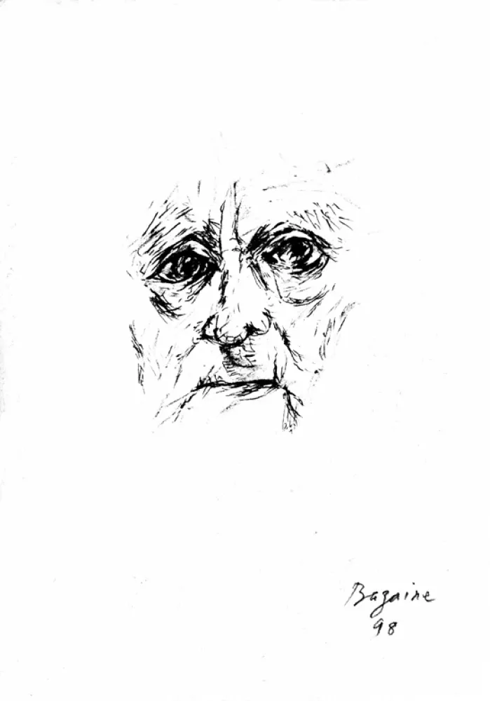 Lithografie Bazaine - Autoportrait 