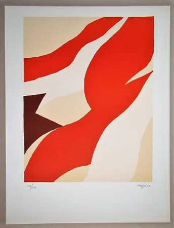 Lithografie Bazaine - Composition 1974