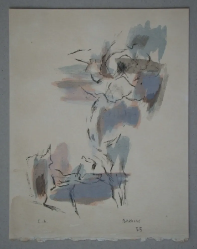 Lithografie Bazaine - Composition