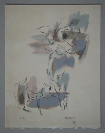 Lithografie Bazaine - Composition