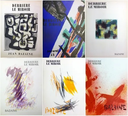 Geïllustreerd Boek Bazaine - DERRIÈRE LE MIROIR. BAZAINE. Collection complète des 6 volumes de la revue DERRIÈRE LE MIROIR consacrés à Jean Bazaine (parus de 1949 à 1975).
