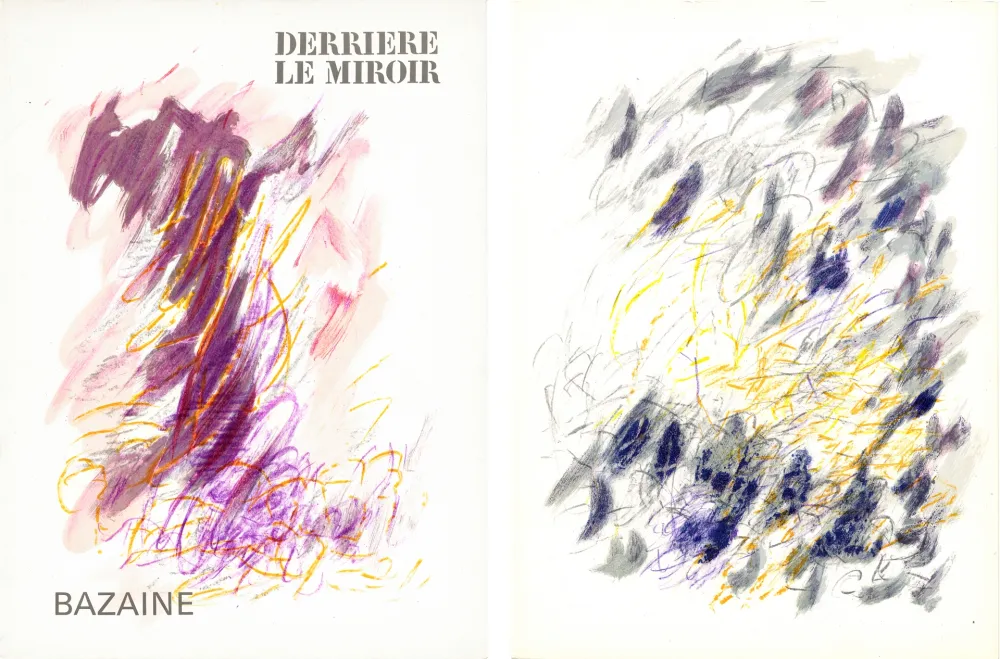 Geïllustreerd Boek Bazaine - DERRIÈRE LE MIROIR N°170. Mars 1968. 6 LITHOGRAPHIES ORIGINALES EN COULEURS.
