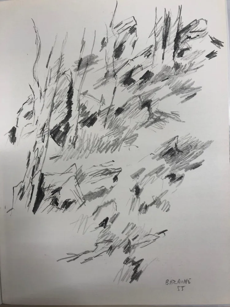 Lithografie Bazaine - Dessin 1955