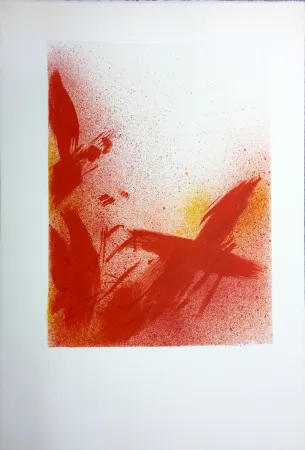 Lithografie Bazaine - MONOGRAPHIE EN ROUGE (1975) sur vélin d'Arches.