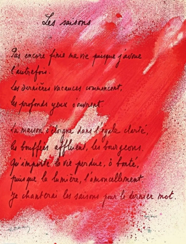 Lithografie Bazaine - Placard Frenaud