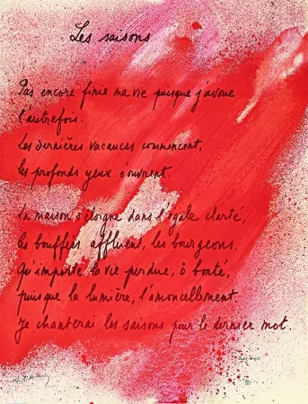 Lithografie Bazaine - Placard Frenaud