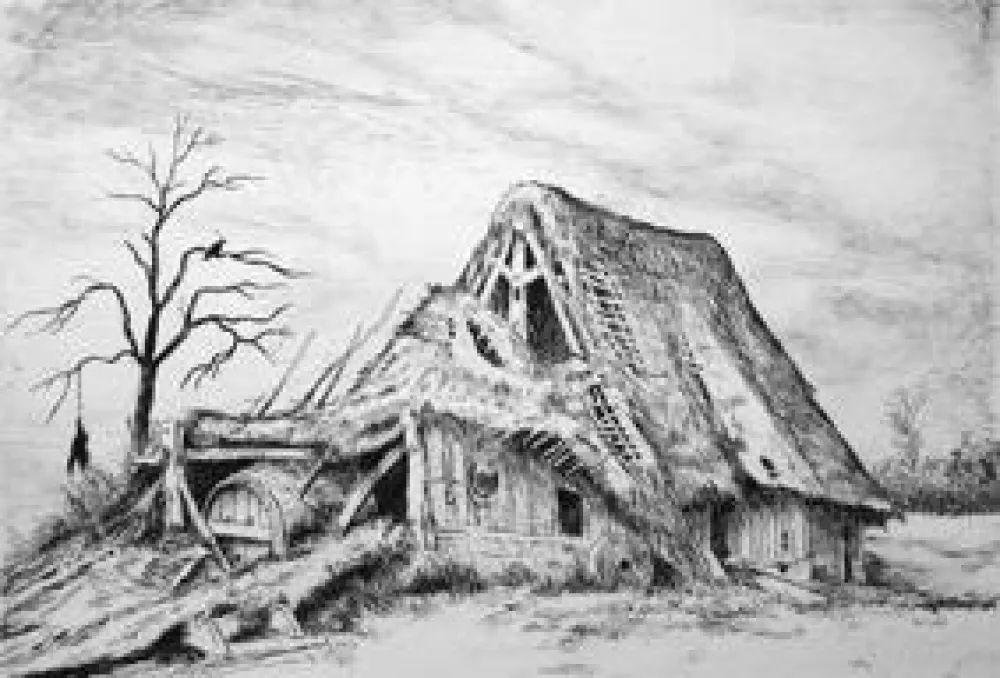 Gravure Bazire - Dix paysages gravés a l'eau-forte