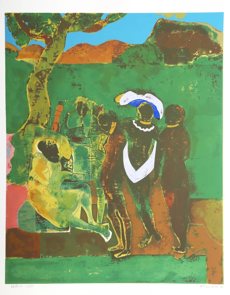 Zeefdruk Bearden - Prologue to Troy