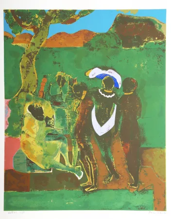 Zeefdruk Bearden - Prologue to Troy