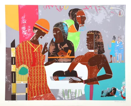 Zeefdruk Bearden - Salome