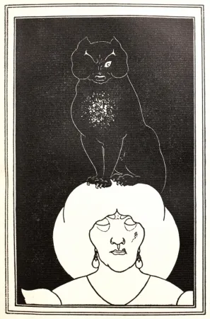 Reliëf Beardsley - The black Cat