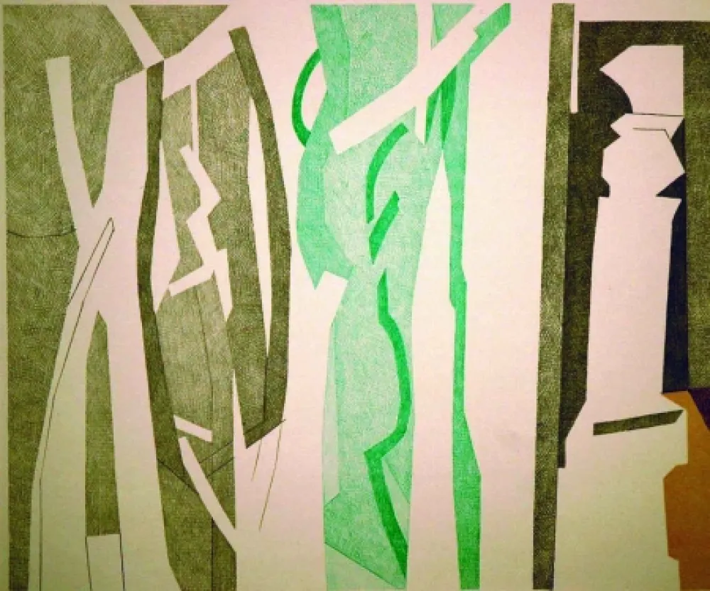 Lithografie Beaudin - Bois