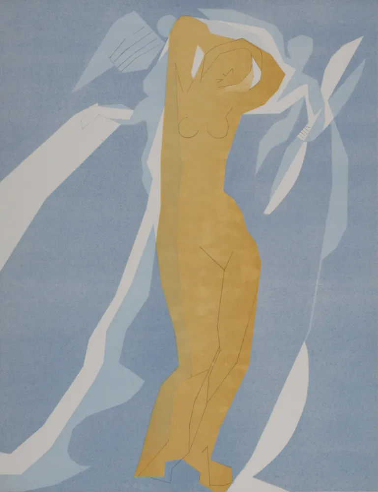 Lithografie Beaudin - Femme nue, 1962