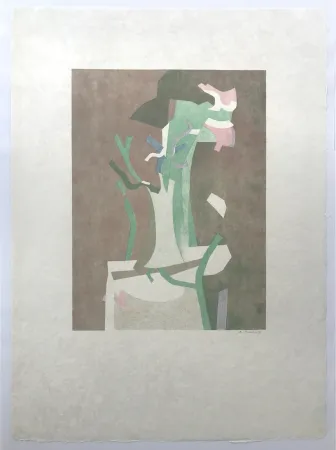 Lithografie Beaudin - Fleurs II