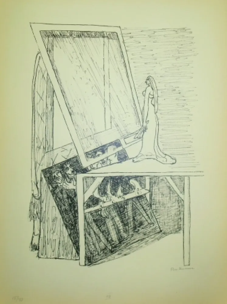 Lithografie Beckmann - Magic Mirror