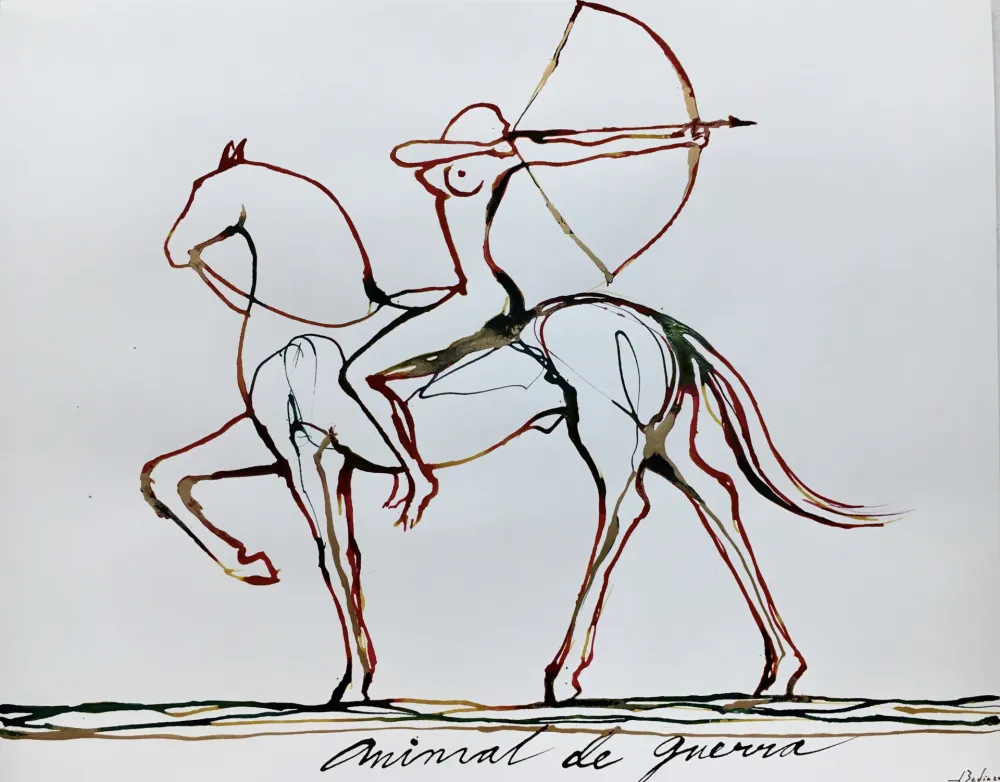 Zeefdruk Bedia - Animal de Guerra