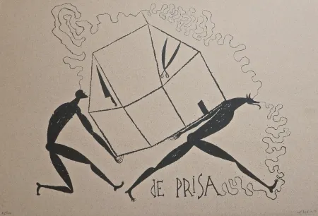 Lithografie Bedia - De Prisa