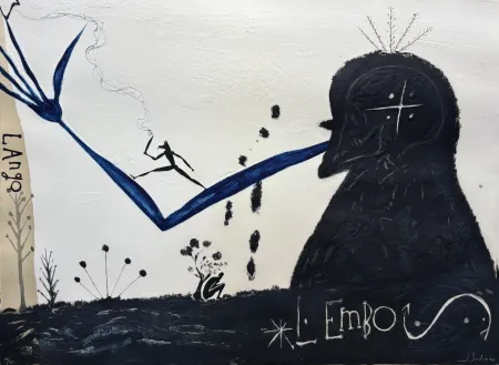 Ets En Aquatint Bedia - Lango L Embo