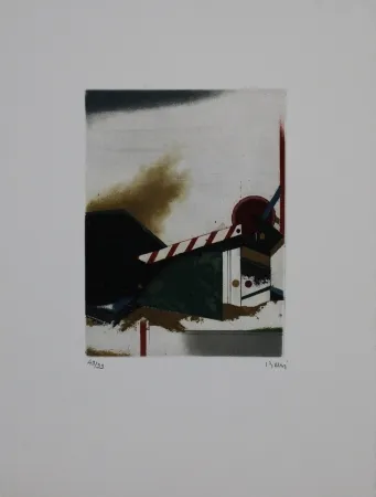 Ets En Aquatint Beeri - Frontière