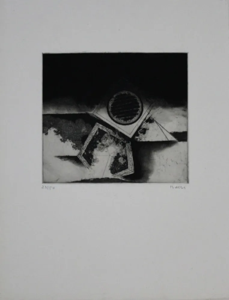 Ets En Aquatint Beeri - Untitled