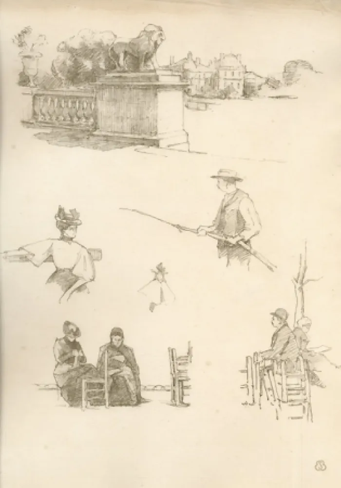 Lithografie Bejot - A Paris. 