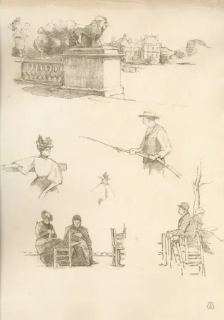 Lithografie Bejot - A Paris. 