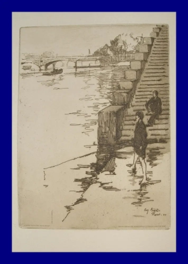 Ets En Aquatint Bejot - L'escalier