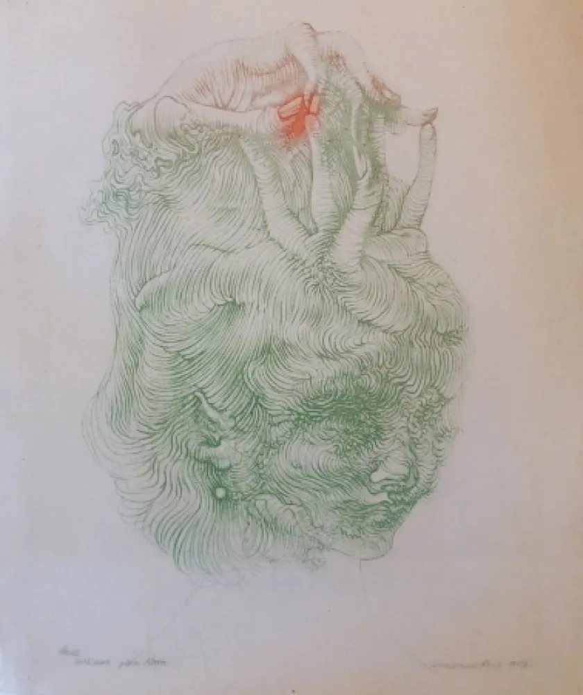 Lithografie Bellmer - CHAPEAU MAIN