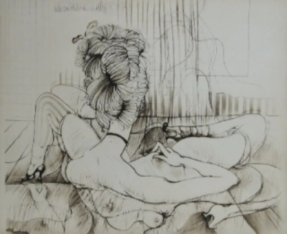 Ets En Aquatint Bellmer - De dos