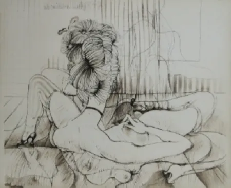 Ets En Aquatint Bellmer - De dos