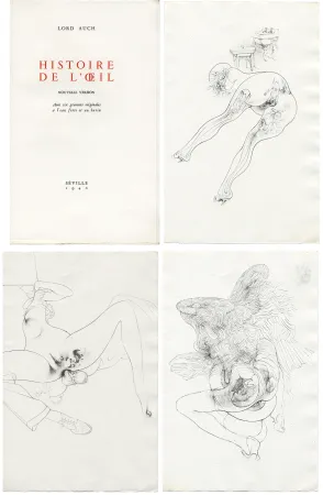 Geïllustreerd Boek Bellmer - HISTOIRE DE L'OEIL. Nouvelle version. Avec six gravures originales à l'eau-forte et au burin.