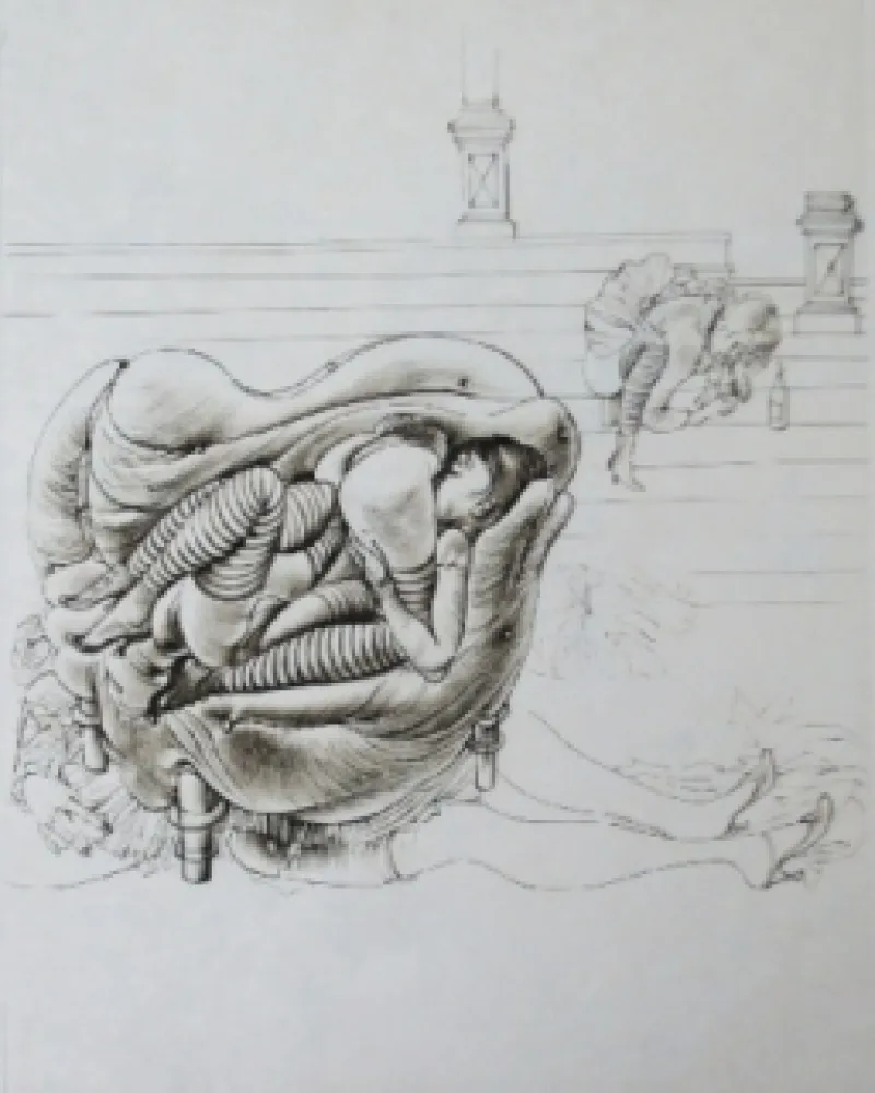 Ets En Aquatint Bellmer - Initiation à la sexualité