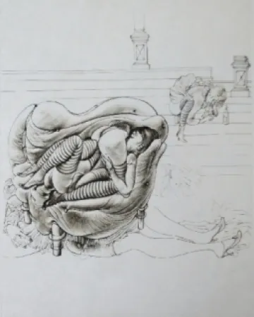 Ets En Aquatint Bellmer - Initiation à la sexualité