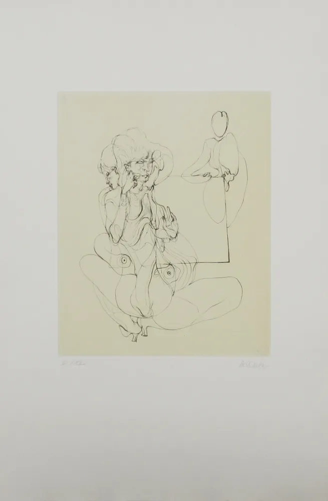 Ets En Aquatint Bellmer - La table parlante