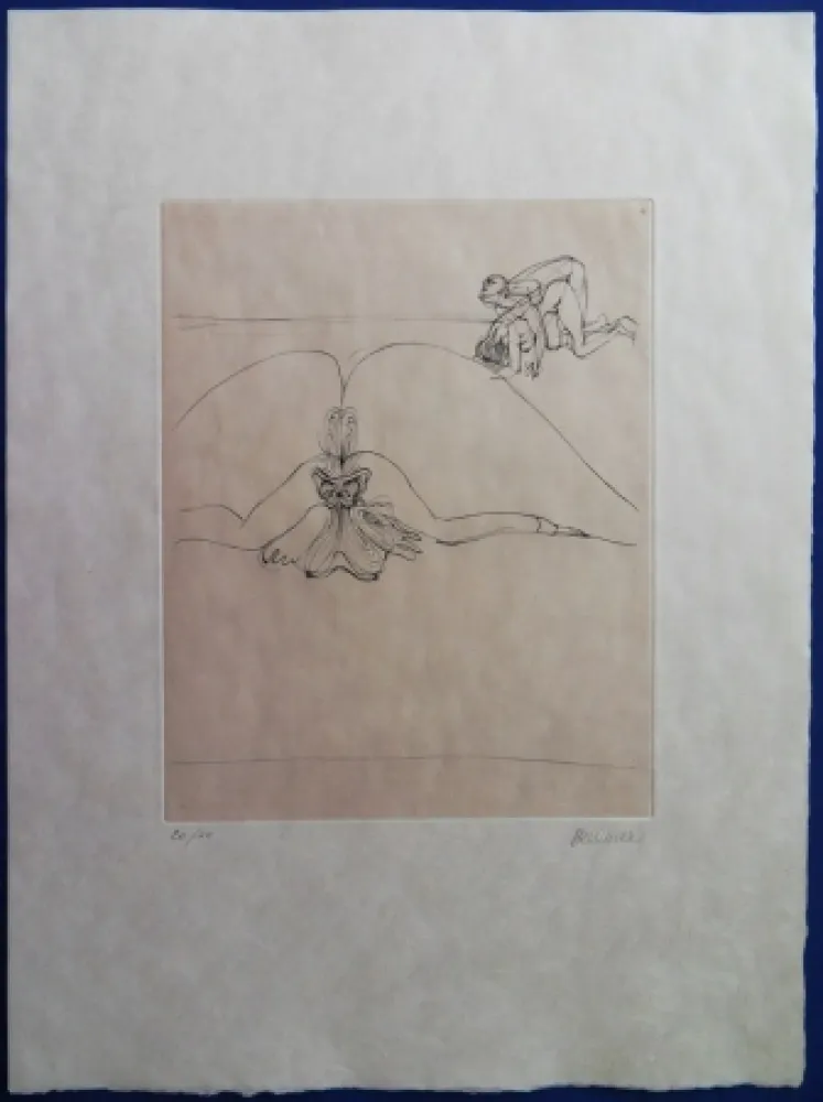 Gravure Bellmer - Le corps s'offre