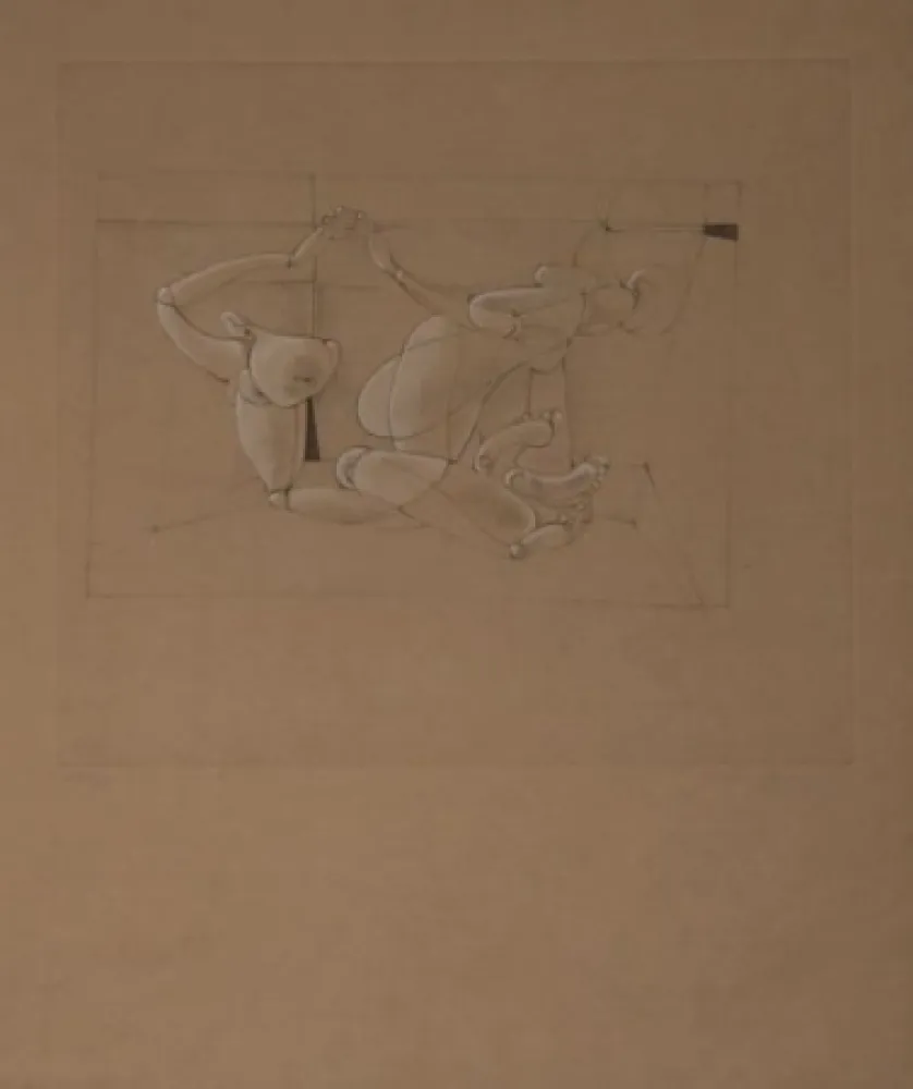 Ets En Aquatint Bellmer - Les Marionettes